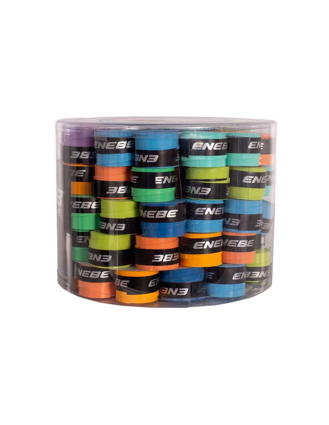 Cubo 100 Overgrips Enebe Lisos Multicolor