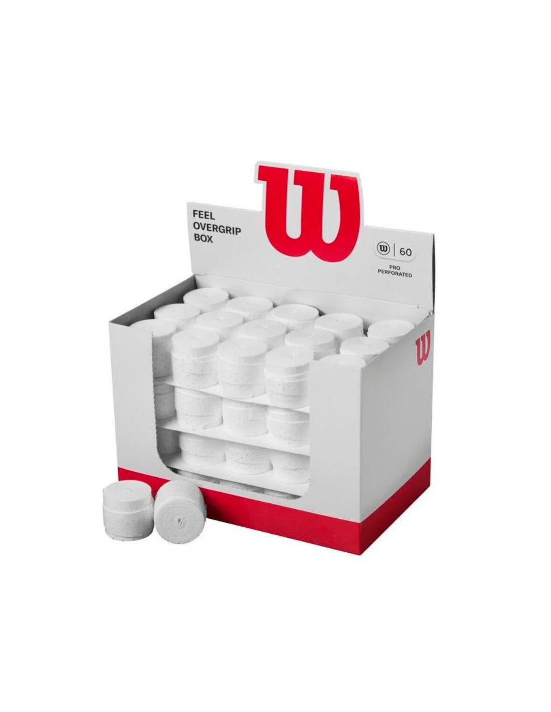 Cubo 60 Overgrips Wilson Perforados