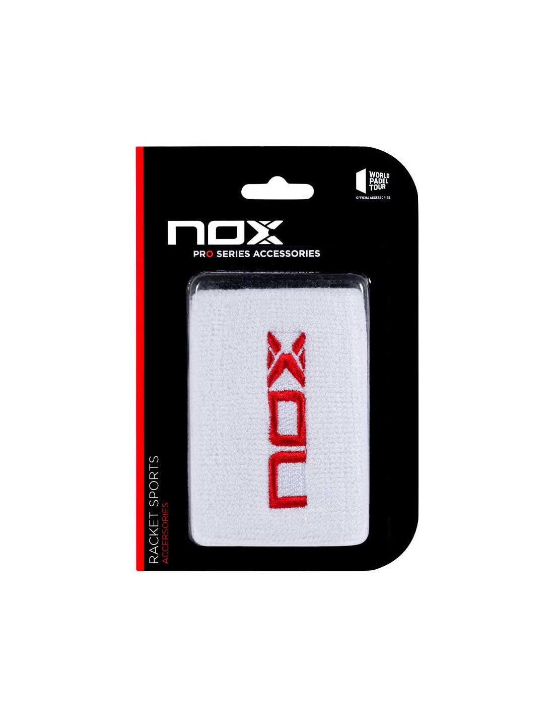 Muñequera Nox Blanca-Rojo