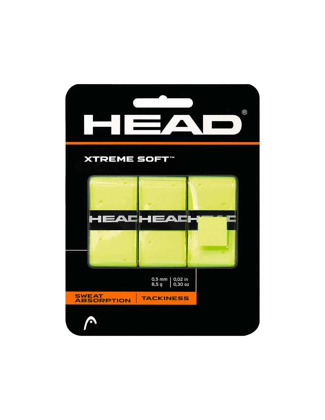 Pack 3 Overgrips Head XtremSoft Amarillo