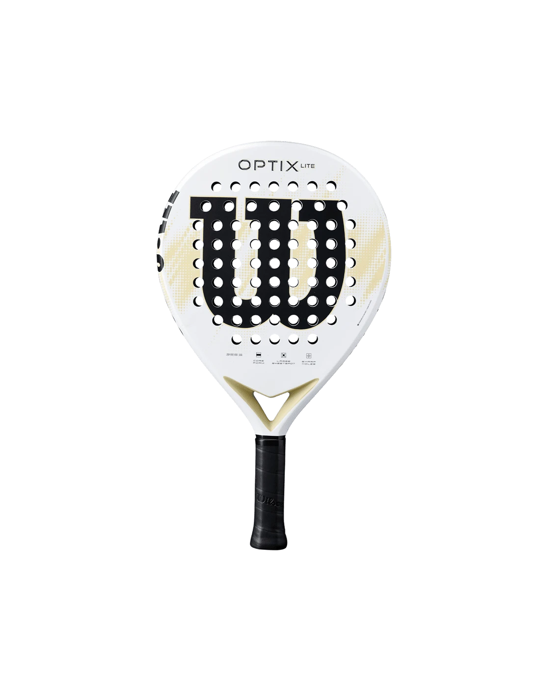 Round padel racket