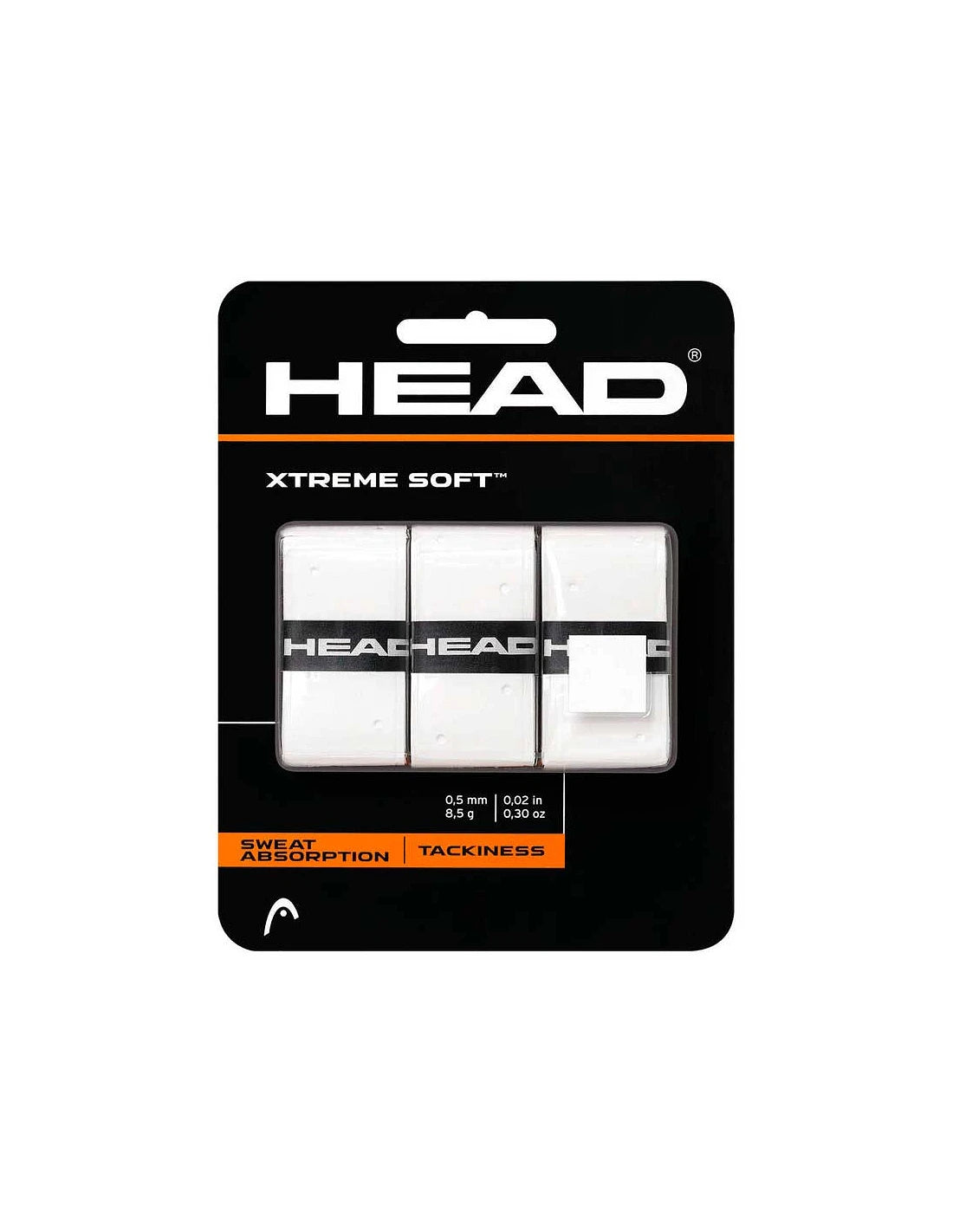 Pack 3 Overgirps head XtremSoft Blanco