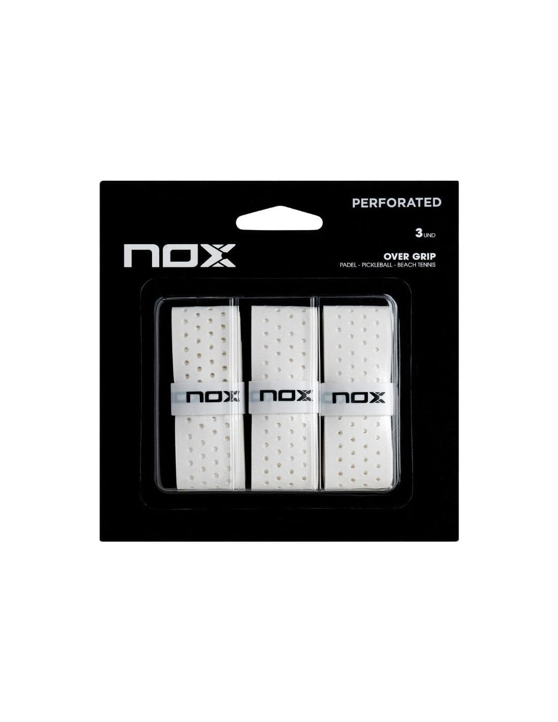 Pack 3 Ovrgrips Nox Blanco Perforados